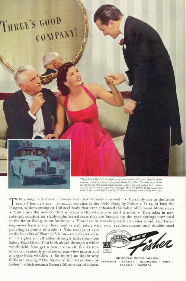 1940 General Motors Auto Advertising